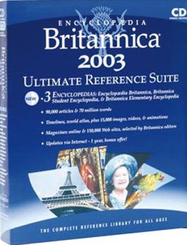 Encyclopedia Britannica 2003 Ultimate Reference Suite box