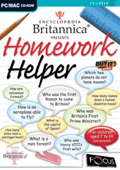 Encyclopedia Britannica Presents Homework Helper box