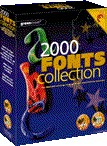 2,000 Font Collection box