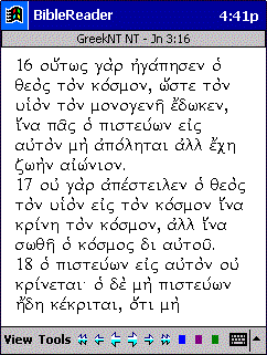 PDA Greek NT & LXX Bible with accents